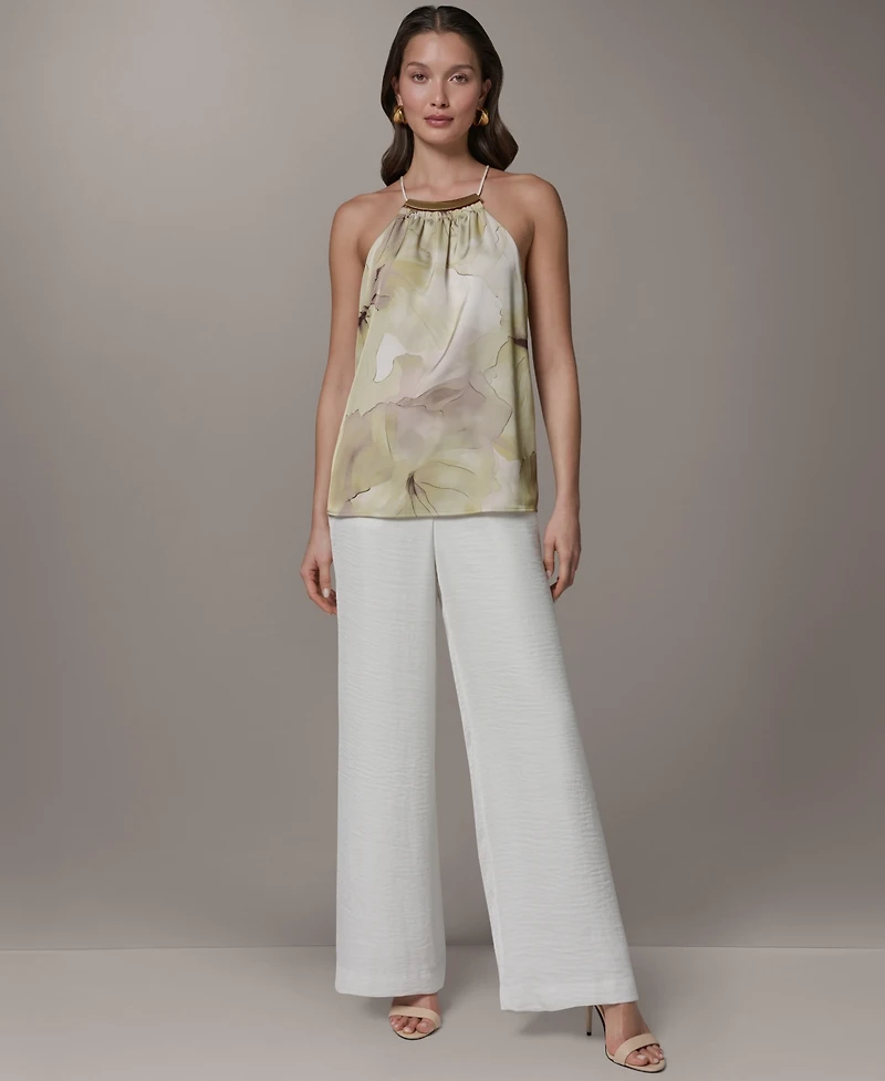 Donna Karan New York Women's Sleeveless Halter Neck Top