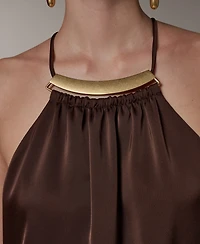 Donna Karan New York Women's Halter Neck Top