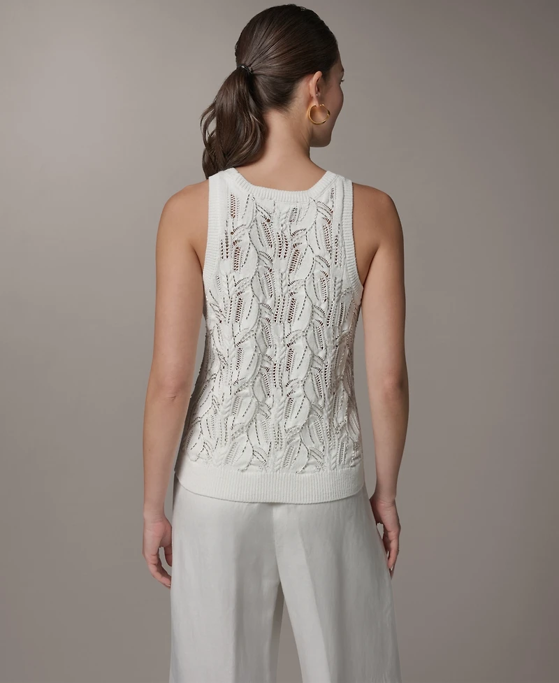 Donna Karan New York Women's Crewneck Tank Sweater