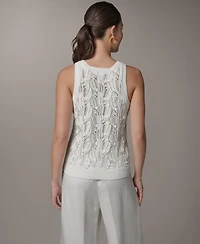 Donna Karan New York Women's Crewneck Tank Sweater