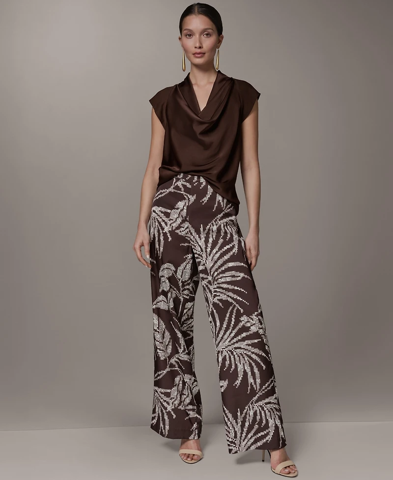 Donna Karan New York Women's Printed Mid Rise Pants