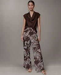 Donna Karan New York Women's Printed Mid Rise Pants