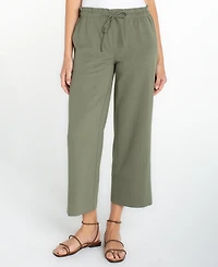 Liverpool Los Angeles Women's Pull-on Wide-Leg Crop Pants