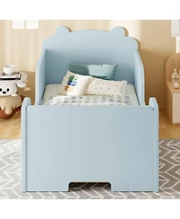 Streamdale Furniture Bear Floor Bed Frame for Toddlers