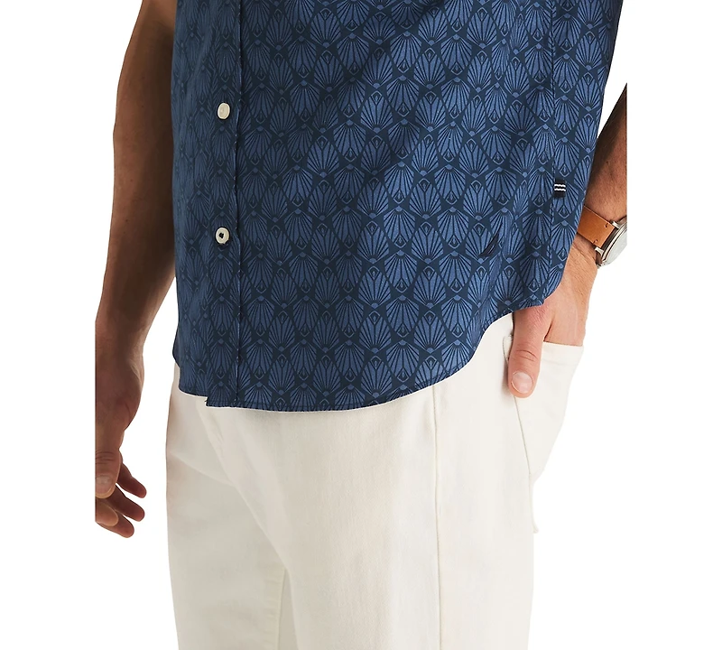 Nautica Men's Short-Sleeve Shell Print Shirt