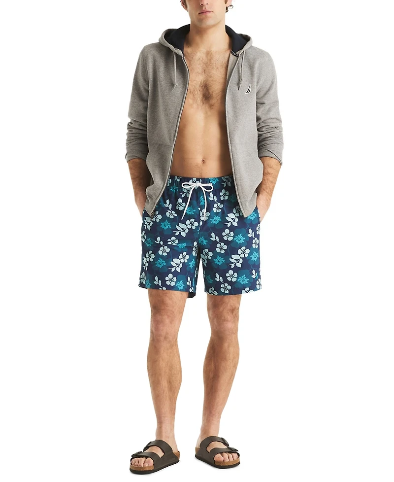 Nautica Men's Full Elastic Boxer Liner Swim Shorts