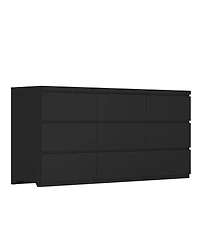 Streamdale Furniture Modern 9-Drawer Matte Dresser