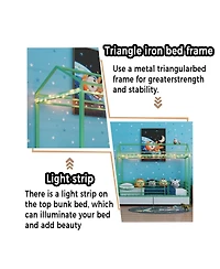 Streamdale Furniture House Floor Bed Frame for Kids