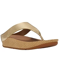 FitFlop Women's Lulu Lux Graphic-Weave Wedge Heel Sandals