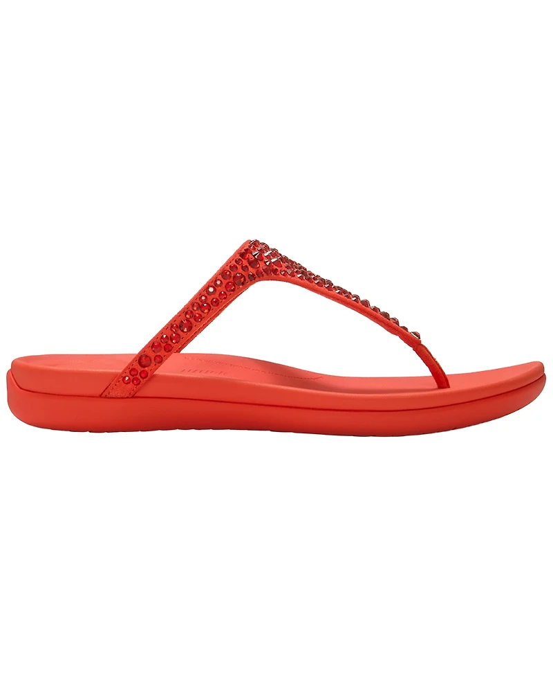 FitFlop Women's Solay Mixed-Crystal Wedge Sandals
