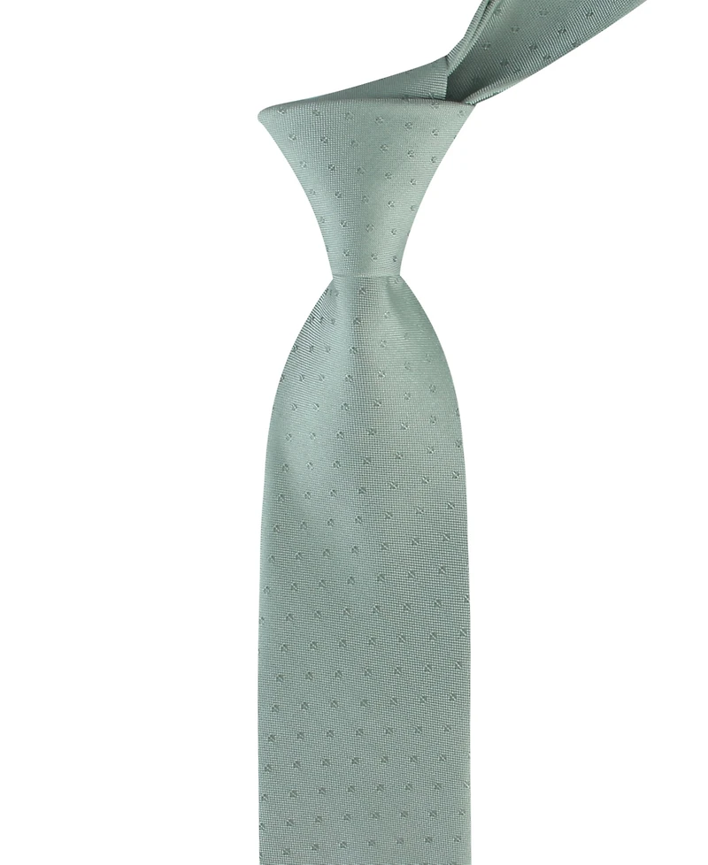 Calvin Klein Men's Brack Solid Unsolid Pattern Classic Tie