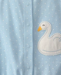 Carter's Baby Girls' Cotton Snap-Up Romper