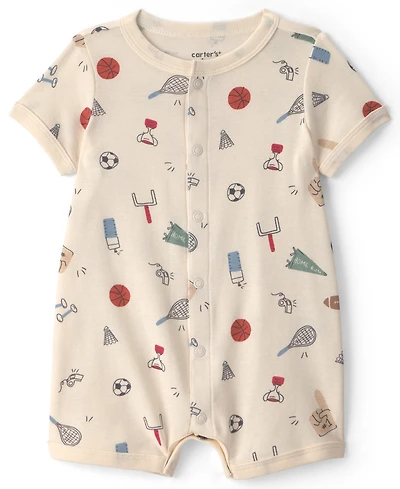 Carter's Baby Boys' Cotton Short-Sleeve Romper