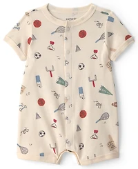 Carter's Baby Boys' Cotton Short-Sleeve Romper