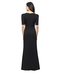 Alex Evenings Women's Embellished V-Neck Ball Gown