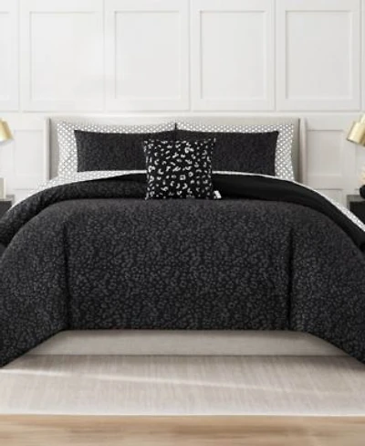 Nine West Leopard Bed In A Bag Comforter Set