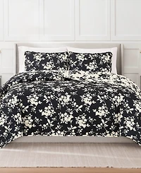 Nine West Silhouette Floral 3-Pc. Quilt Set