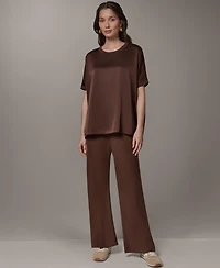 Donna Karan Weekend Women's Crewneck Boxy Blouse