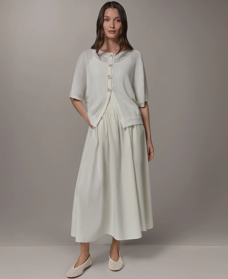 Donna Karan Weekend Women's Crewneck Cardigan