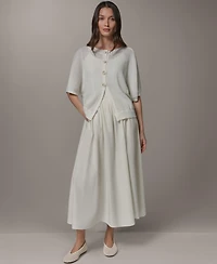 Donna Karan Weekend Women's Crewneck Cardigan