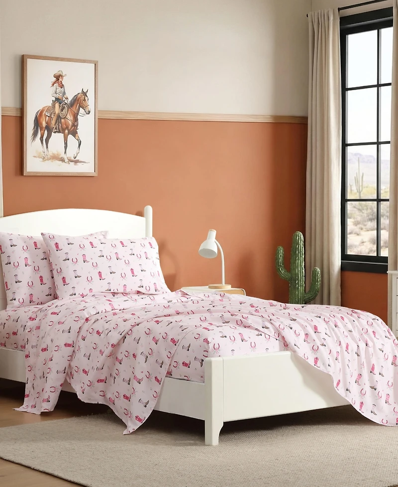 Wrangler Cowgirl Dreams Microfiber 4-Pc. Sheet Set, Full