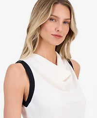 Anne Klein Petite Cowl Neck Sleeveless Blouse