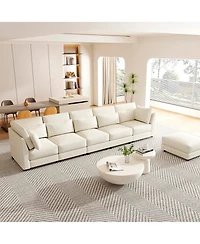 Sugift 5 - Piece Upholstered Sectional, Sofa Set