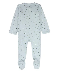 MeMoi Baby Girls Tiny Leaves Footie