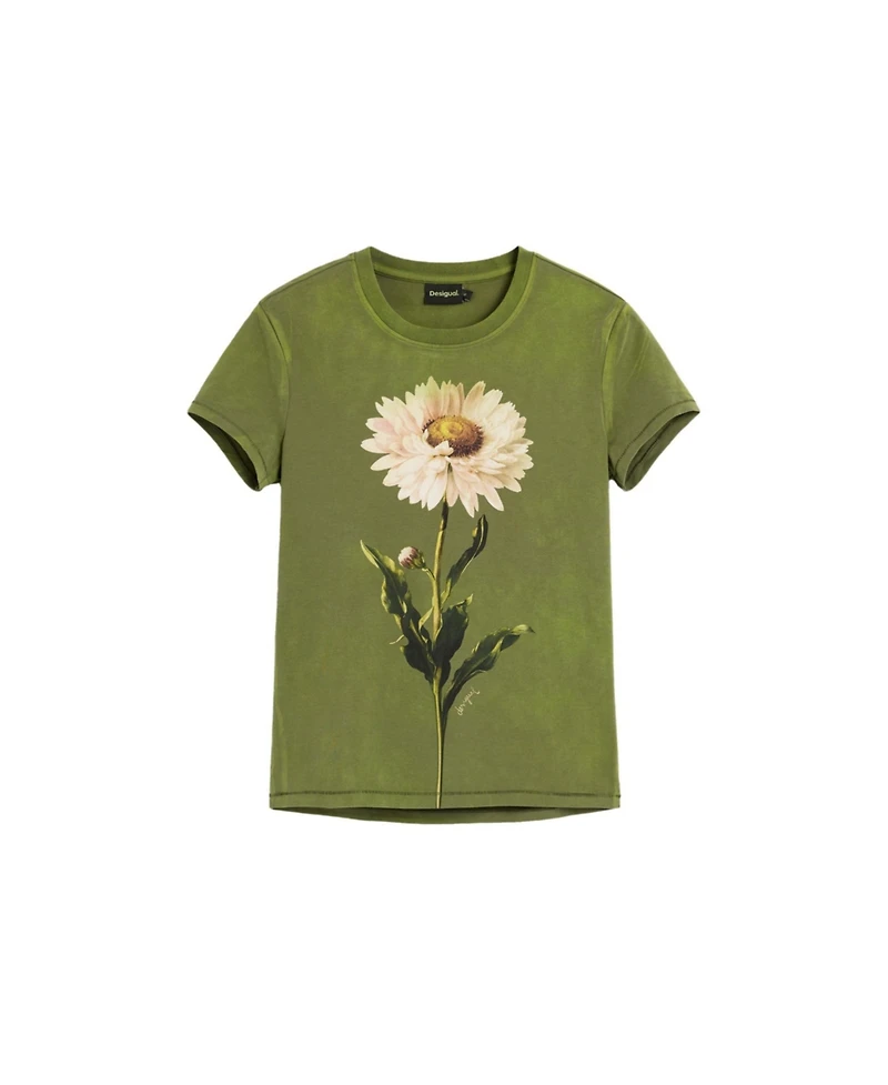 Desigual Women's Fitted daisy T-shirt