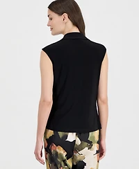 Anne Klein Women's Extended-Shoulder Cowlneck Top