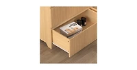 Flynama Modern 6 Drawer Dresser Espresso Wood for Bedroom Living Room Hallway Entryway