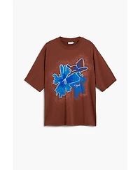 Desigual Men's Short-sleeve T-shirt with flower patch