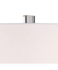 Barnes and Ivy 28" Tall Traditional Table Lamp with Floral Porcelain and Usb Charging Port