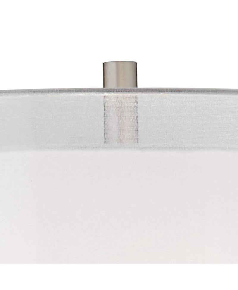 Possini Euro Design Roxie Modern Floor Lamp with Riser 65 1/2" Tall