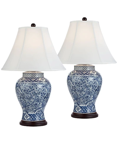 Barnes and Ivy Shonna 27" Tall Traditional Jar Table Lamps Set of 2