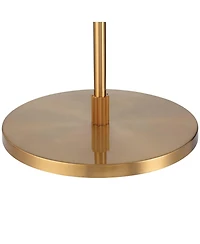 Possini Euro Design Raymond Modern 69" Tall Arc Floor Lamp with Smart Socket Warm Gold Adjustable Shade for Living Room Reading