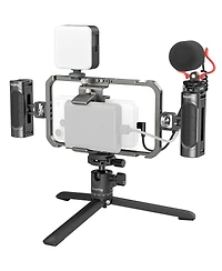 SmallRig 3384D All-in-One Video Kit for Smartphone Creators with Audio and Lighting System