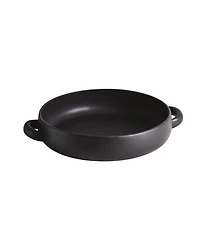 Gharyan Stoneware, Stoneware Serving Plate With Handles 13.4"