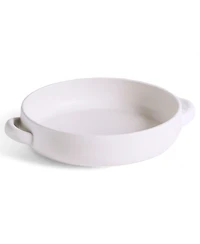 Gharyan Stoneware, Stoneware Serving Plate With Handles 13.4"