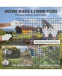 Sugift Vinyl Coated Hardware Cloth Mesh Roll for Poultry Enclosures