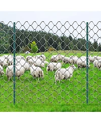 Sugift Fence Post, 10 Pack, U-Channel Heavy Duty Steel, for Garden and Lawn Use