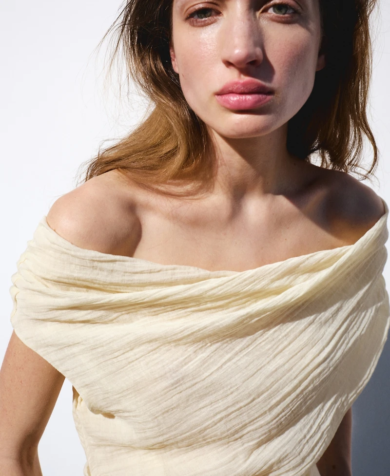 Selection Mango Women's Draped Asymmetrical Blouse