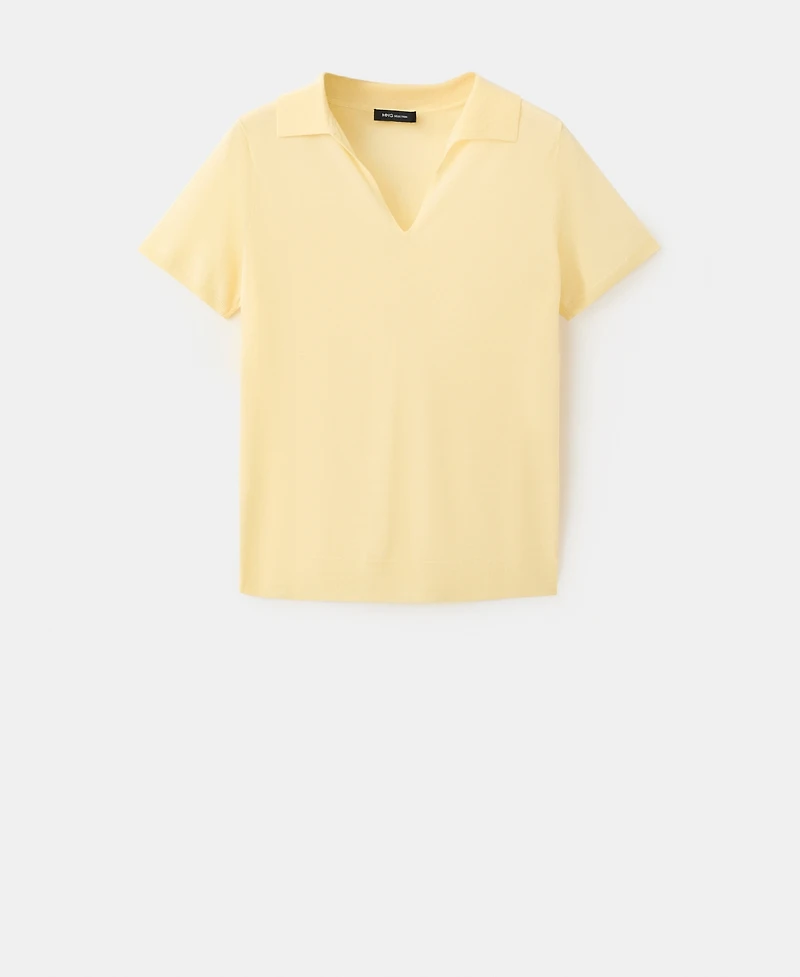 Selection Mango Women's Lyocell Polo-Neck Sweater