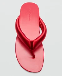 Selection Mango Women's Padded Leather Strap Sandals