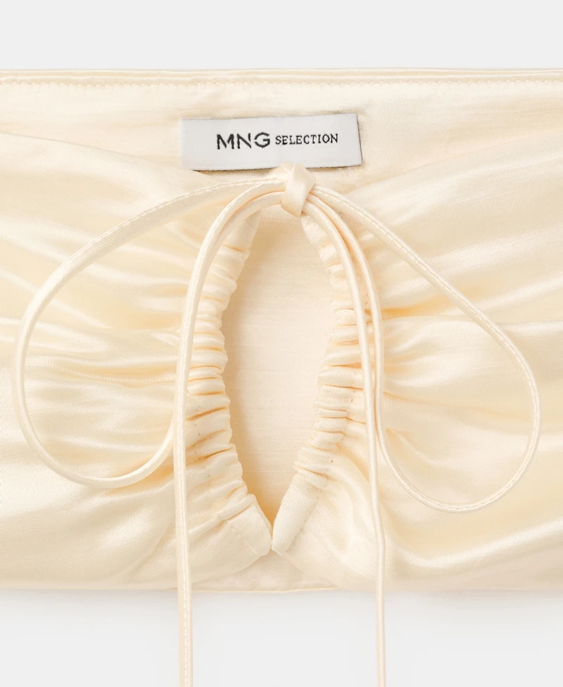 Selection Mango Women's Satin Bandeau Top