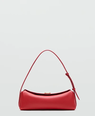 Selection Mango Women's Metal Detail Leather Shoulder Bag