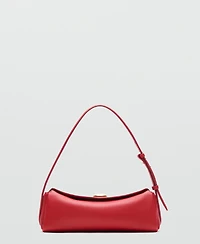 Selection Mango Women's Metal Detail Leather Shoulder Bag