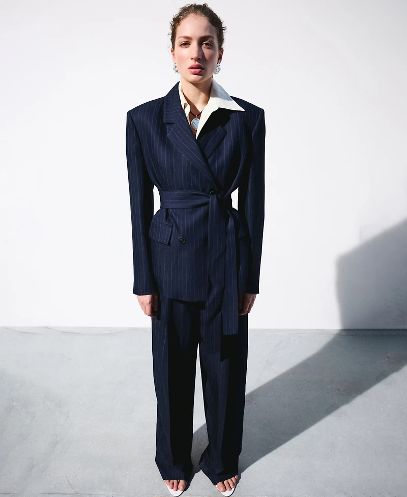 Selection Mango Women's Pinstripe Suit Pants