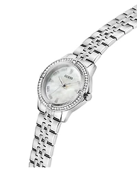 Guess Women's Glitz Silver-Tone Stainless Steel Analog Watch, 32mm