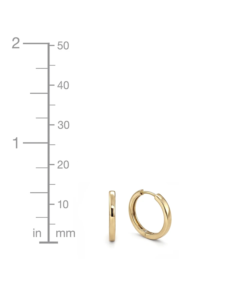 And Now This Crystal 18K Gold Plated Duo Hoop Earring Set